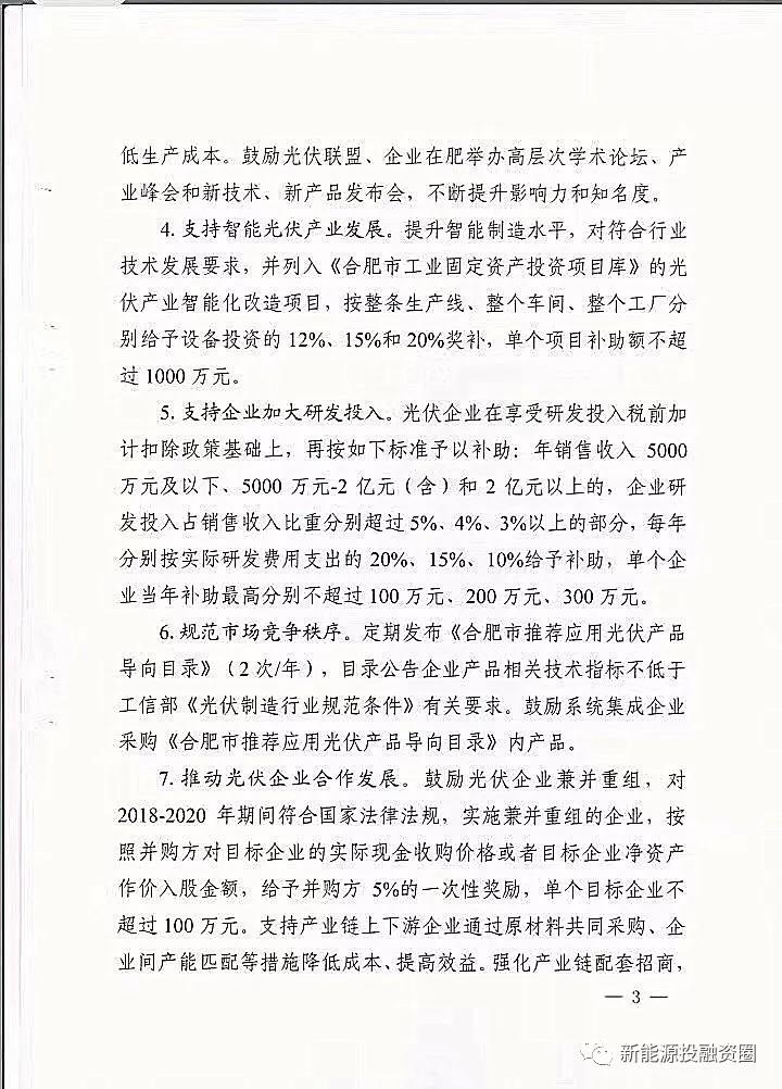 【重磅】合肥分布式光伏給予投資人0.15元/千瓦時(圖3) 【重磅】合肥分布式光伏給予投資人0.15元/千瓦時(圖3)