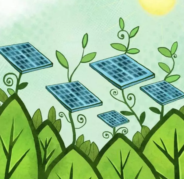 村里安裝了光伏發電設備親戚來圍觀看(圖1) 光伏發電設備價格及壽命